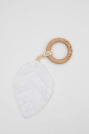 
                  
                    Leaf w/wooden ring teether
                  
                