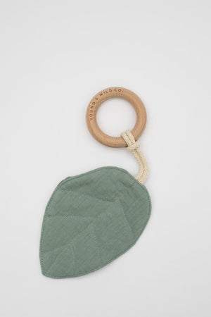 
                  
                    Leaf w/wooden ring teether
                  
                